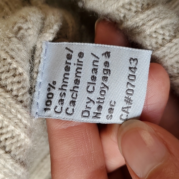 ALLAWAY Beige cashmere sweater size S - Picture 6 of 12